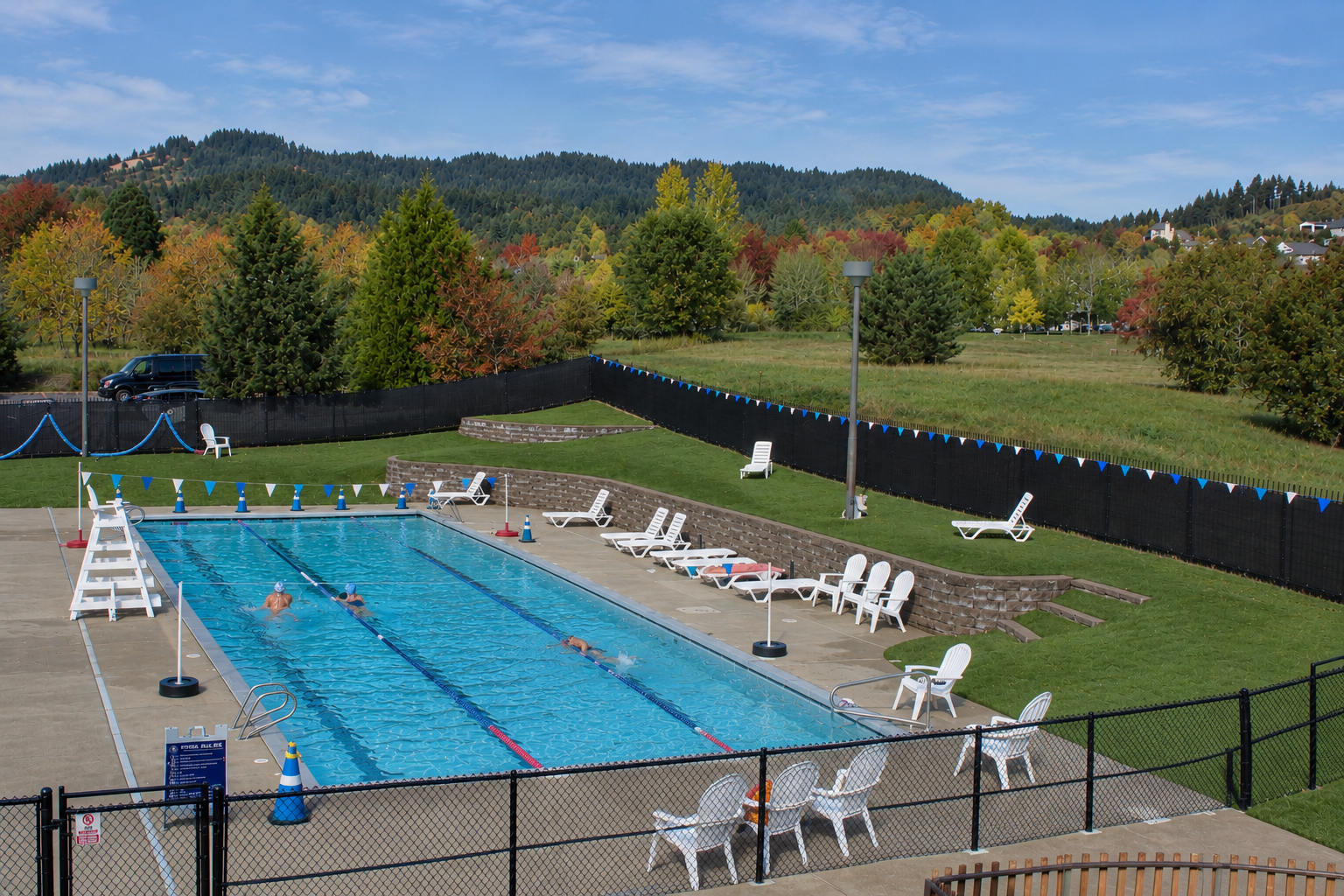 Outdoor Lap Pool Swimming